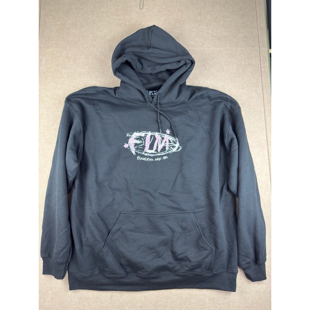 Lucki Hoodie Men XL Black Flawless Like Me Graphic Rap‎ Tour Pullover